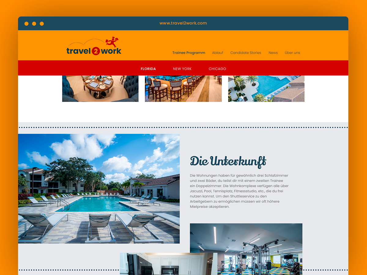 Travel2Work Webdesign Florida Bottom